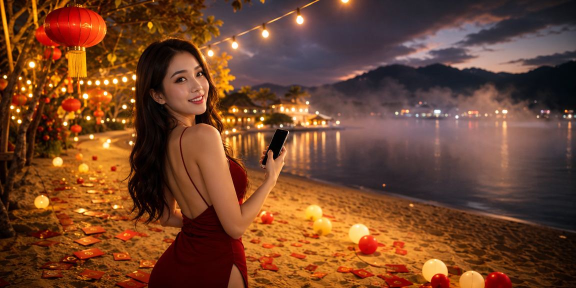 Người chơi cá cược thể thao dùng điện thoại tại Đà Lạt trong ánh đèn đêm