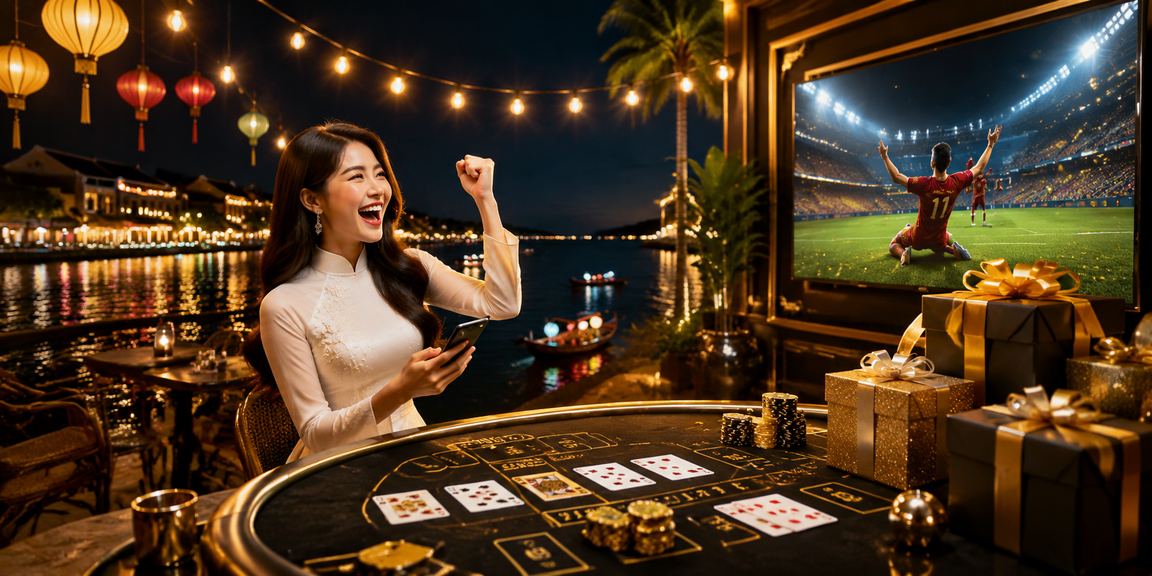 Người chơi tại Hội An trải nghiệm baccarat trực tuyến trong không gian truyền thống